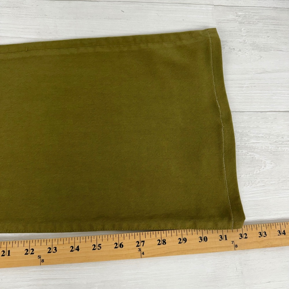 J.Crew High-Rise Flare Pants Womens 29 Tall Olive Green Stretch Cotton Twill - Picture 15 of 16